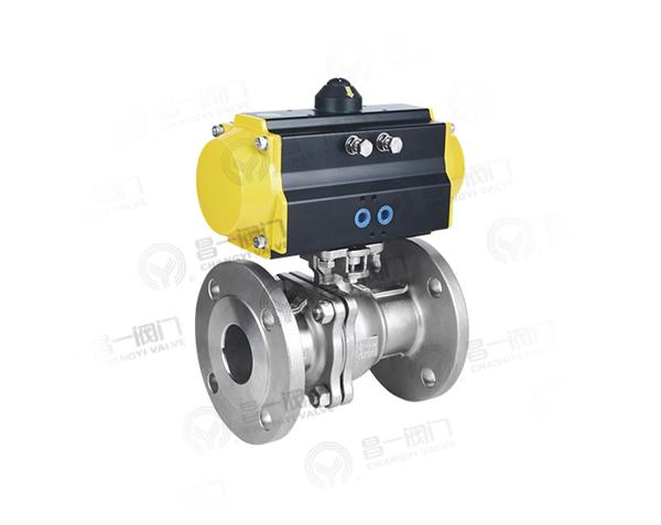 C236P 二片式國標(biāo)氣動(dòng)法蘭球閥